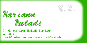 mariann muladi business card